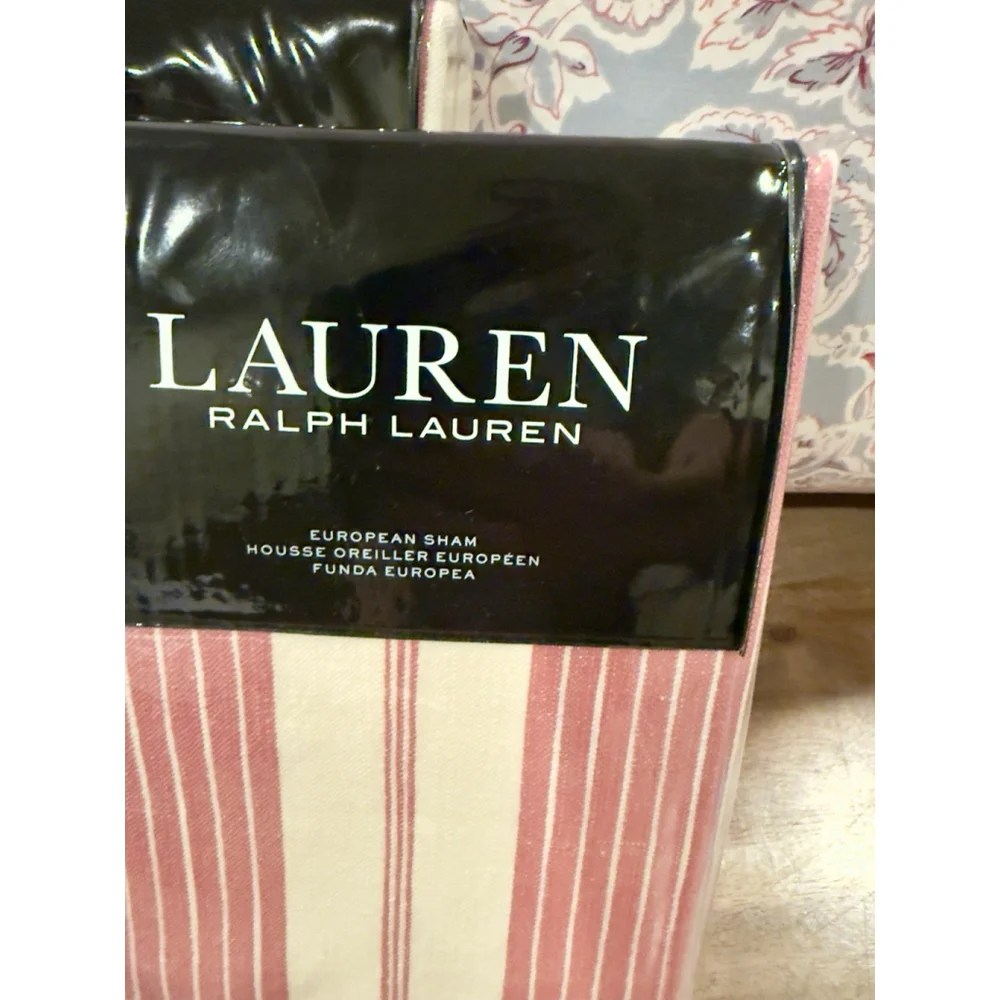 Ralph Lauren Maddie Floral King Comforter Set Maddie Stripe Euro Shams 5 Pieces